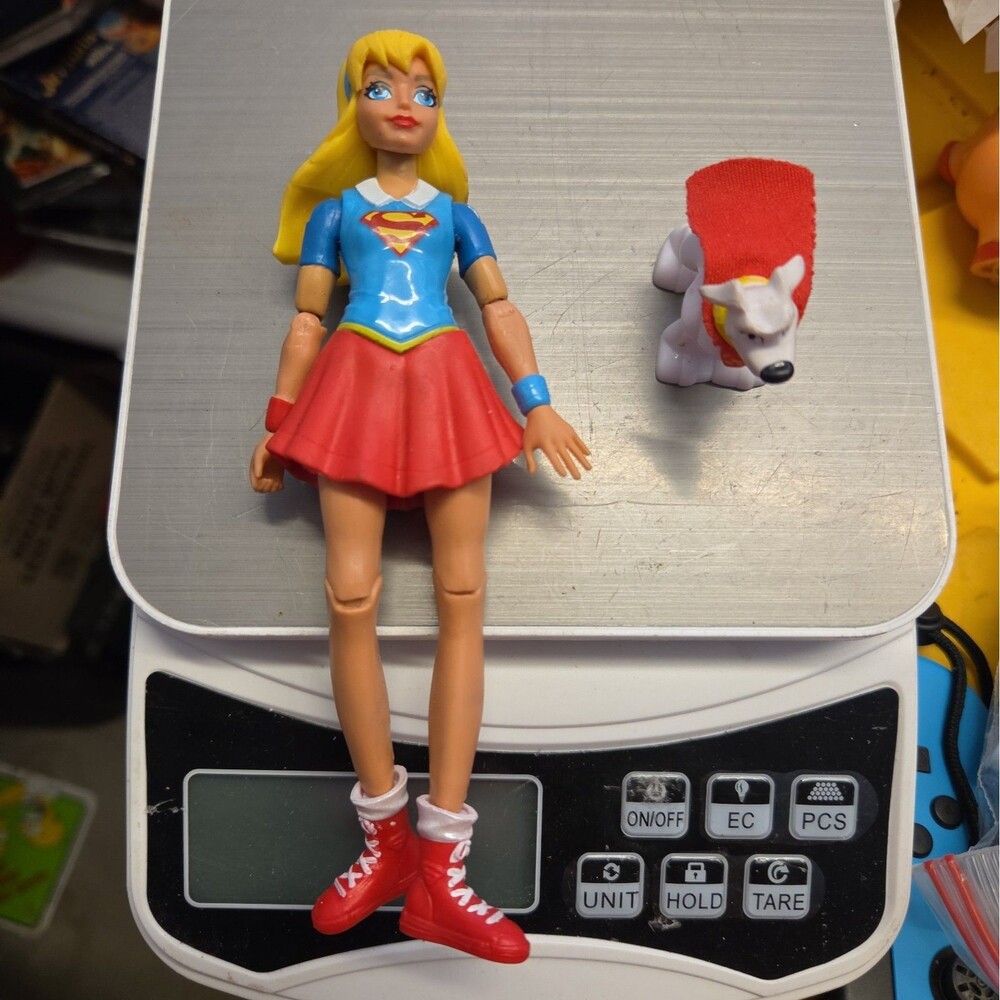 6” DC Super Hero Girls Supergirl Action Doll Figure With Krypto the Superdog